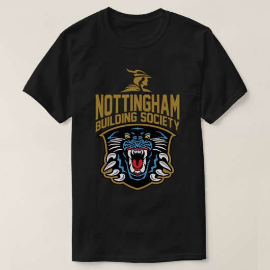Nottingham Panthersロゴ、軽量フード付きスウェットシャツ Tシャツ (デザイン正面)