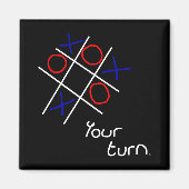 Noughts & Crosses (Tic-tac-toe) マグネット (正面)