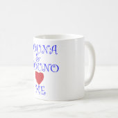 NOUNAおよびNOUNOは私を愛します コーヒーマグカップ (正面右)