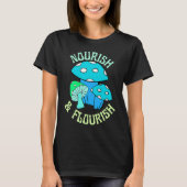 Nourish & Flourish Trippy Psychedelic Aesthetic Mu Tシャツ (正面)
