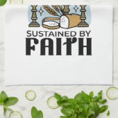 Nourished by Grace, Sustained by Faith Design キッチンタオル (折り畳み)