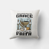 Nourished by Grace, Sustained by Faith Design クッション (裏面)