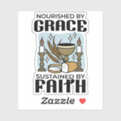 Nourished by Grace, Sustained by Faith Design シール (シート)