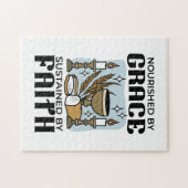 Nourished by Grace, Sustained by Faith Design ジグソーパズル (横)