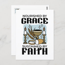 Nourished by Grace, Sustained by Faith Design ポストカード