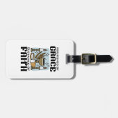 Nourished by Grace, Sustained by Faith Design ラゲッジタグ (正面横)