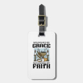 Nourished by Grace, Sustained by Faith Design ラゲッジタグ (正面縦)