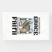 Nourished by Grace, Sustained by Faith Design 横断幕 (横)