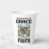 Nourished by Grace, Sustained by Faith Design 紙コップ (正面)