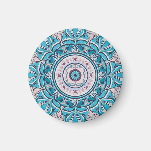 Nouveau Floral Mandala Magnet マグネット (正面)