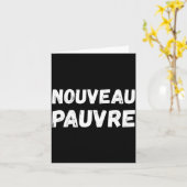Nouveau Pauvre Funny French Humour Sarcastic New O カード (黄色い花)