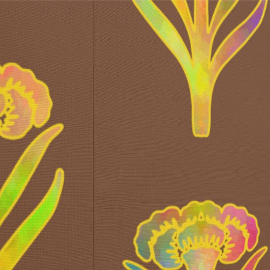 Nouveau Riche Blooms Earthly 壁紙 (縫い目)