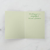 Nouveau Winter Girl Solstice Greeting Card カード (内部)