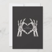 NOVAゴシックスカルリトルブハロウィーンベイビーシャワー 招待状 (裏面)