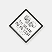 NOVAゴシックフローラスカルティル結婚デス スタンダードカクテルナプキン (角)