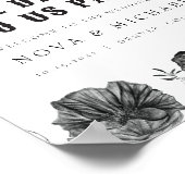 NOVAゴシックフローラスカル死結婚の歓迎 ポスター (角)