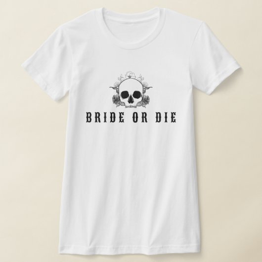 NOVAスカル花嫁またはダイバチェロレッテ Tシャツ (レイダウン)