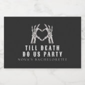 NOVAスカル花嫁または死ぬまで死ぬバチェロレッテ スパークリングワインラベル (シングルラベル)