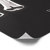 NOVAスケルトンハートハンズブライダルシャワーウェルカムポー ポスター (角)