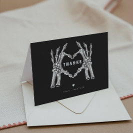 NOVAハロウィーンゴシックスカルハートハンズサンキュー サンキューカード