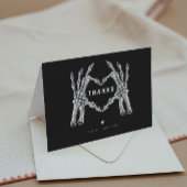 NOVAハロウィーンゴシックスカルハートハンズサンキュー サンキューカード