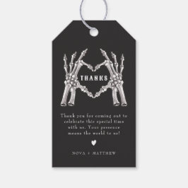 NOVAハロウィーンスケルトンハートハンズサンキューギフト ギフトタグ