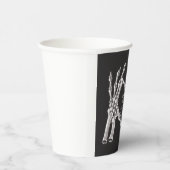 NOVAハロウィーンスケルトンハートハンズベビーシャワー 紙コップ (右)