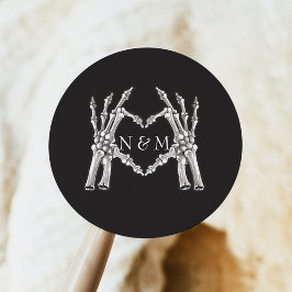 NOVAハロウィーンスケルトンハートハン結婚ズ ラウンドシール