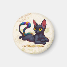 Nova Cat Adventures – エジプト風の黒猫 マグネット