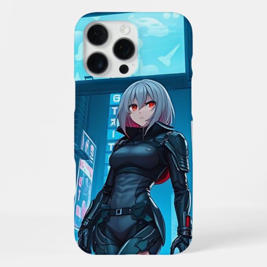 Nova Kuro サイバーアニメ iPhone 16 Pro Max ケース (裏面)