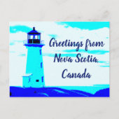 Nova Scotia Canada Lighthouseからの挨拶 ポストカード (正面)