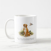 Nova Scotia Duck Toller Dog & Breed Quote コーヒーマグカップ (左)