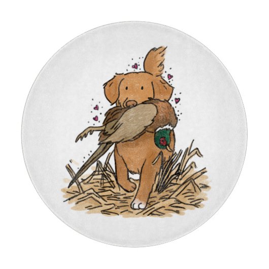 Nova Scotia Duck Tolling Retriever カッティングボード (正面)