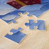 Nova Scotia Duck Tolling Retriever Christmas Boat  ジグソーパズル (側面)