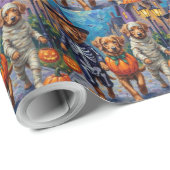 Nova Scotia Duck Tolling Retriever Halloween ラッピングペーパー (ロールコーナー)