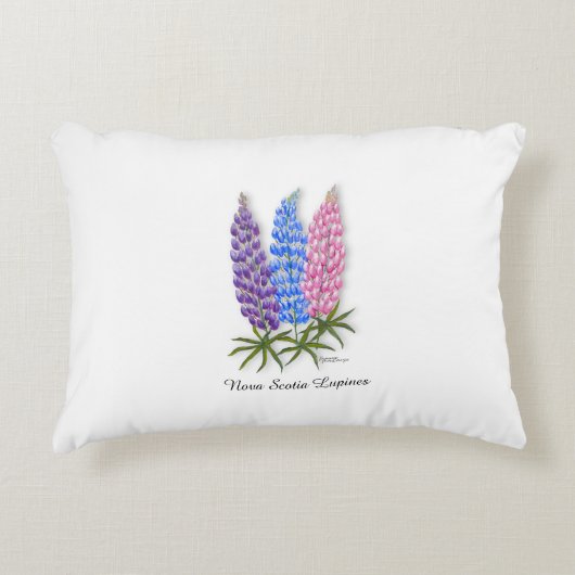 Nova Scotia Lupines アクセントクッション (正面)