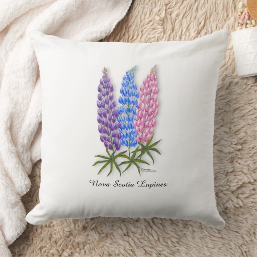 Nova Scotia Lupines クッション (ブランケット)