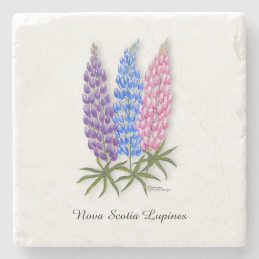 Nova Scotia Lupines ストーンコースター (正面)