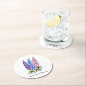 Nova Scotia Lupines ラウンドペーパーコースター (インサイチュ)