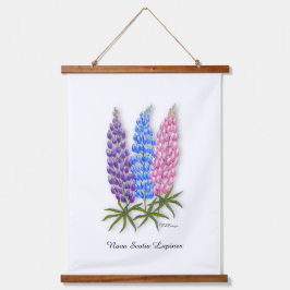 Nova Scotia Lupines 吊り下げ型タペストリー
