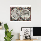 Nova Totius Terrarum Orbis Geographica Ac Hydrogra ポスター (ホームオフィス)