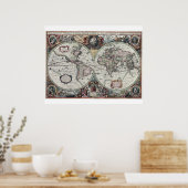Nova Totius Terrarum Orbis Geographica Ac Hydrogra ポスター (キッチン)