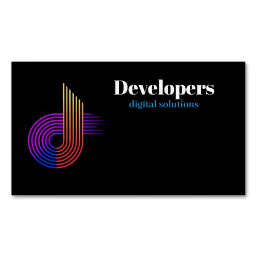 NovaCode Digital Solutions マグネット名刺 (正面)