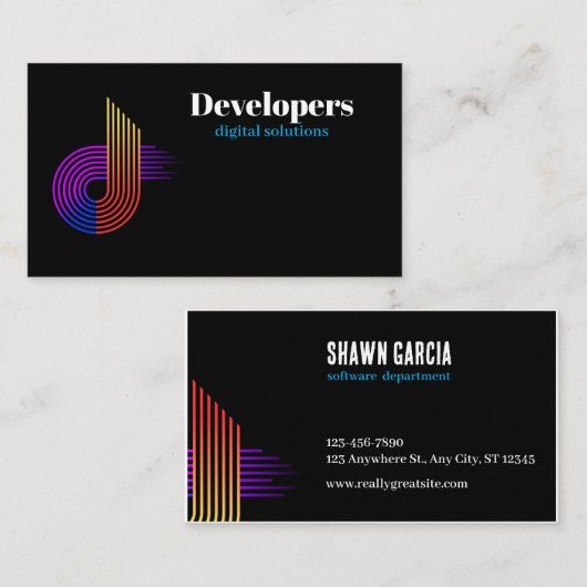 NovaCode Digital Solutions 名刺 (正面/裏面)