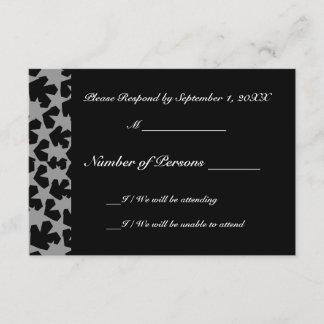 Novae Ebony (グレー) RSVPカード