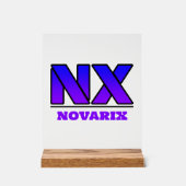 Novarix Acrylschild Logo アクリルサイン (正面)