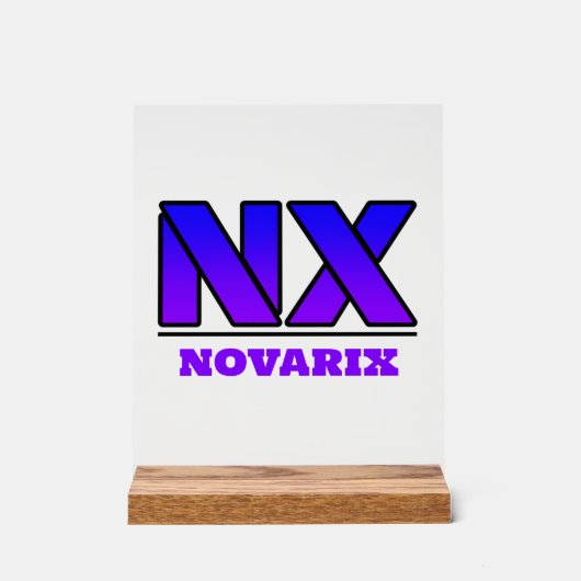 Novarix Acrylschild Logo アクリルサイン (正面)