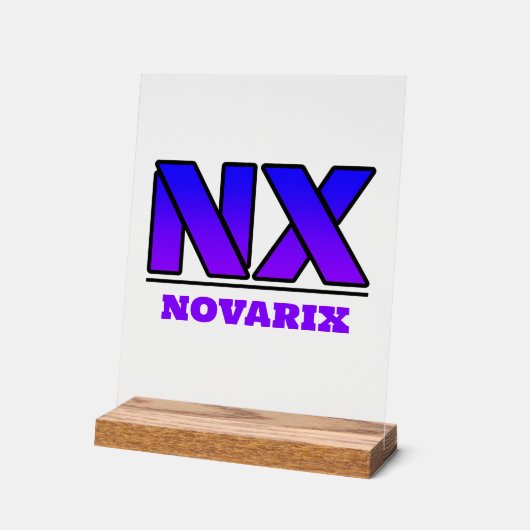 Novarix Acrylschild Logo アクリルサイン (傾斜)