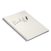 Novelist Script Notebook – Minimalist Writer Pen ノートブック (右側)