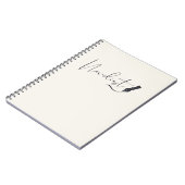 Novelist Script Notebook – Minimalist Writer Pen ノートブック (左側)
